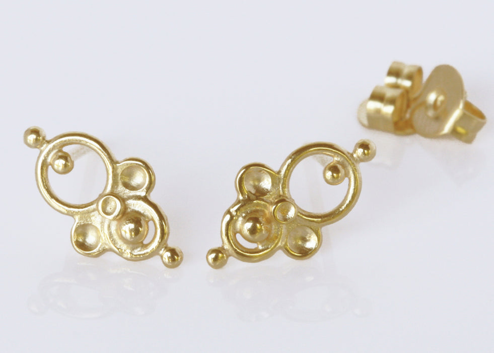 Bell gold earrings