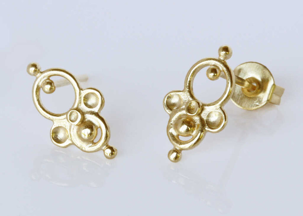 Bell gold earrings